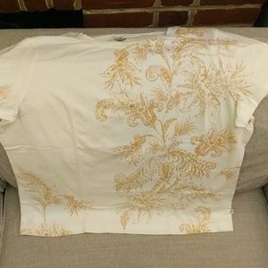 Zenergy by Chico's XL (3) cream and tan T-shirt